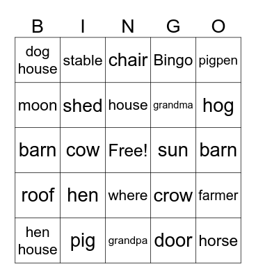 Bingo 2 Bingo Card