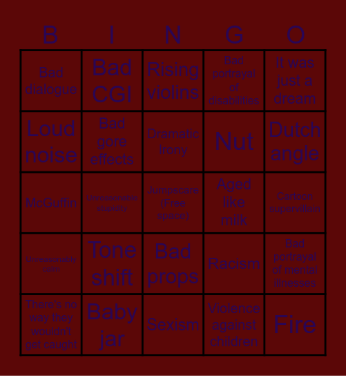 American Bingo Card