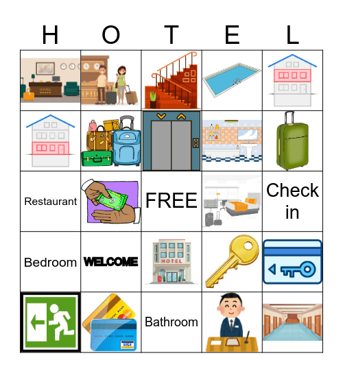 Hotel BINGO Card