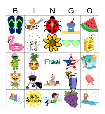 Summer Bingo Card