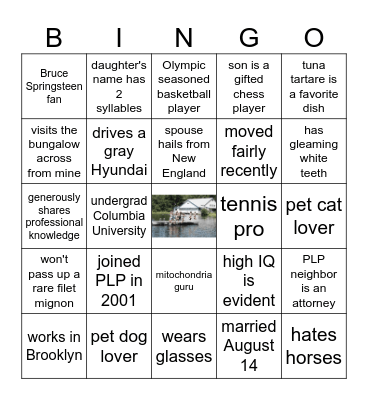 Name That PLPer Bingo Card