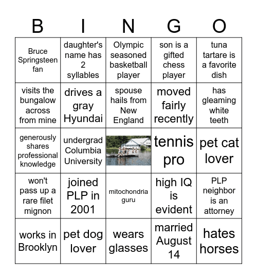 Name That PLPer Bingo Card