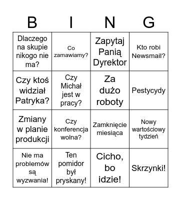 Bingo by Orskov Bingo Card