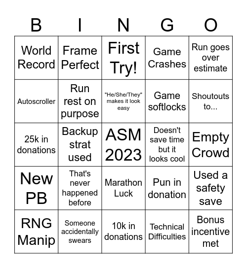 ASM 2023 Bingo Card