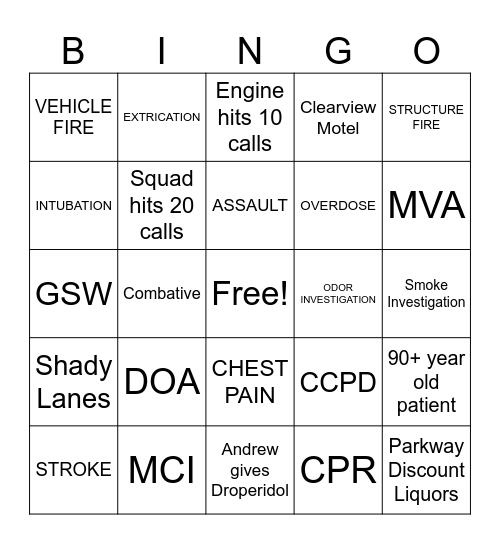 Station 23 Bingo Card