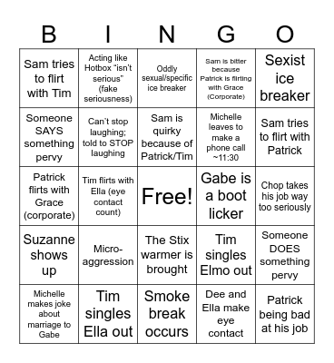 HB Corporate Summer 23 Bingo Card