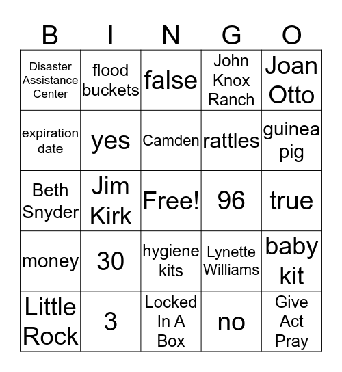 Call Center Bingo Card