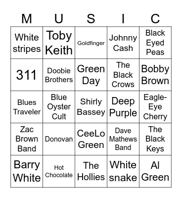 Bingo #71 Bingo Card