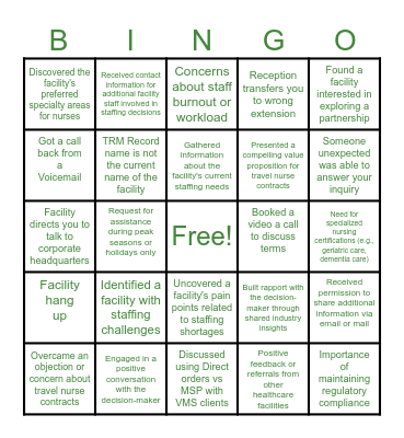 Power Hour Prospecting Bingo Card