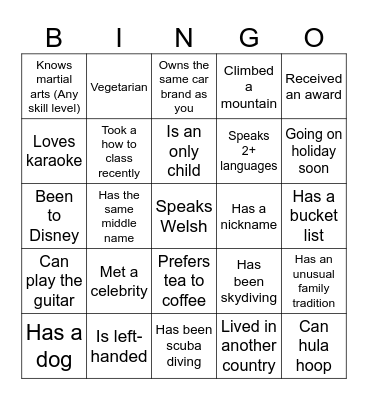 People & OD Bingo Card