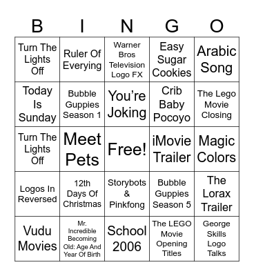 2006-2023 Bingo Card