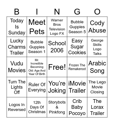 2006-2023 Bingo Card