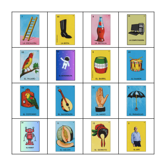 HPE LOTERIA Bingo Card