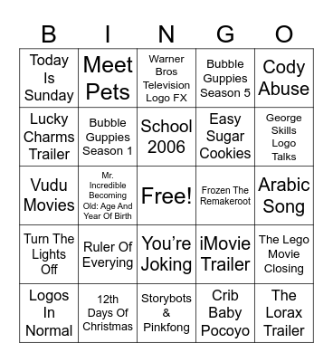 2006-2023 Bingo Card