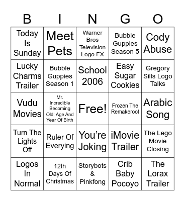 2006-2023 Bingo Card