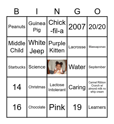 ALL ABOUT NOEL Bingo Card