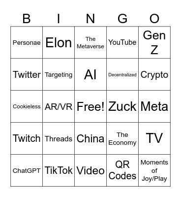 MLMH Bingo Card