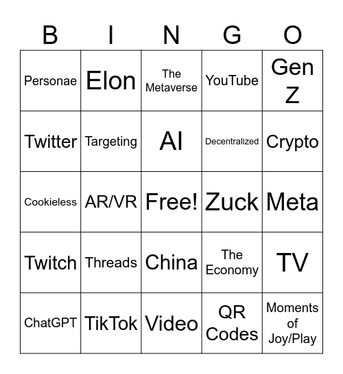 MLMH Bingo Card