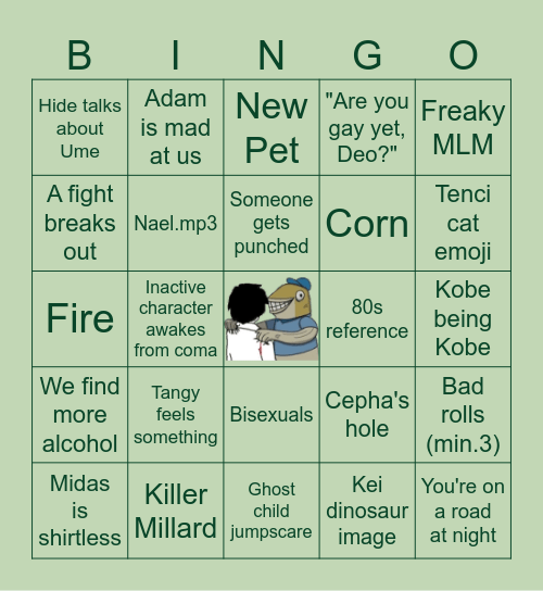 Miracle Park Bingo Card