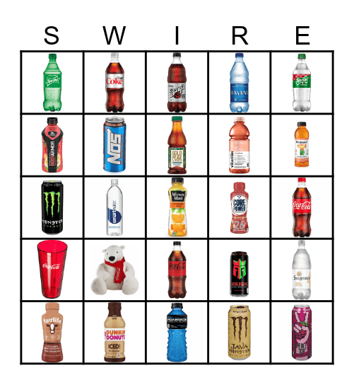 Coca-Cola Bingo Card