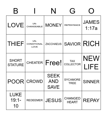 Kidventure Bingo Tournament #6 Bingo Card