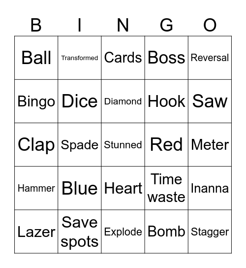 Kakul Saydon Bingo Card