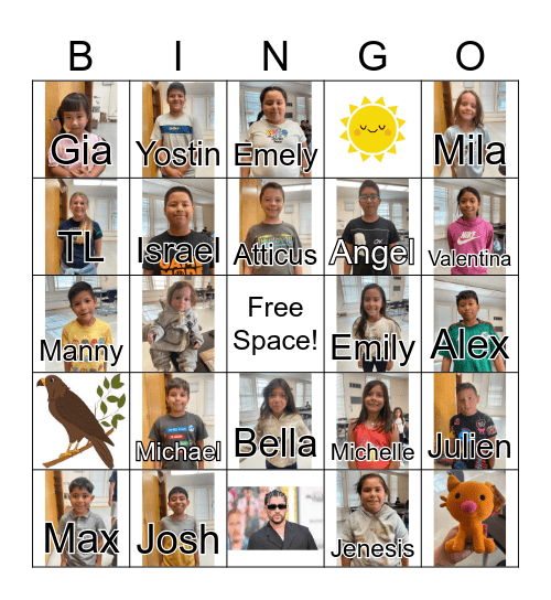 Summer Camp Bingo Card