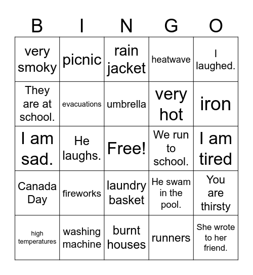 Session 4 Bingo Card