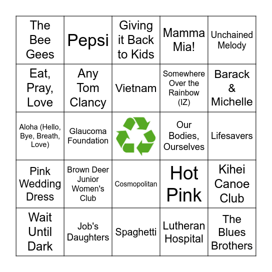 All About Joy Bingo Card