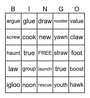 Fund. 2   Unit15,16 Bingo Card