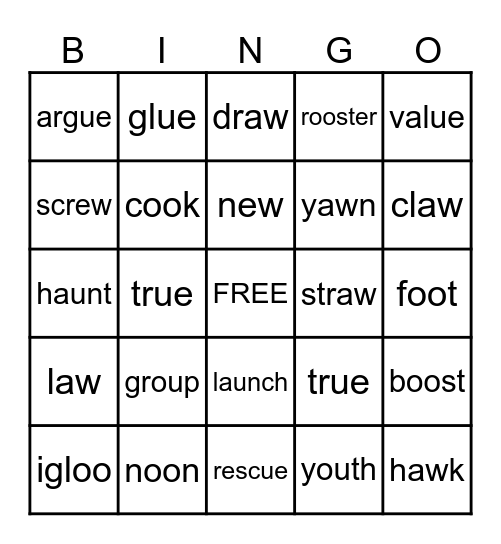 Fund. 2   Unit15,16 Bingo Card