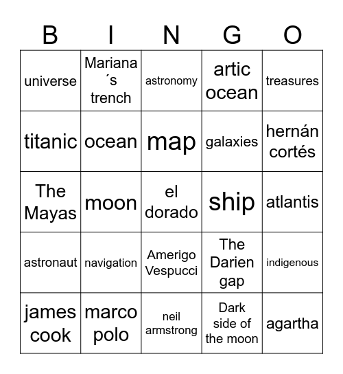 Bingo! Bingo Card