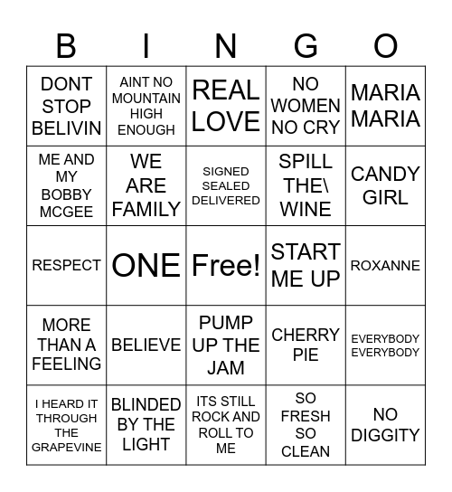 ALL MIXED UP Bingo Card