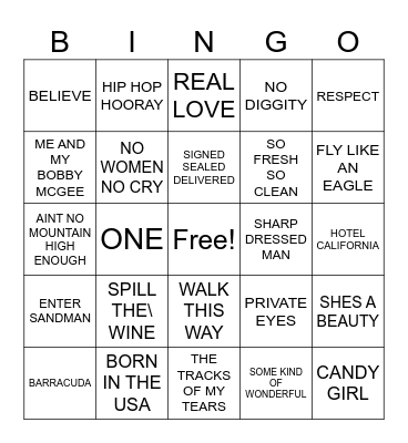 ALL MIXED UP Bingo Card