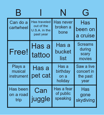 Bingo Card