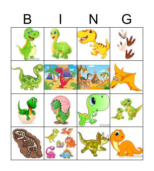 DINO Bingo Card