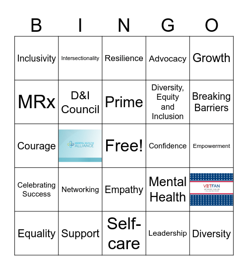 Women + Allies Bingo Card
