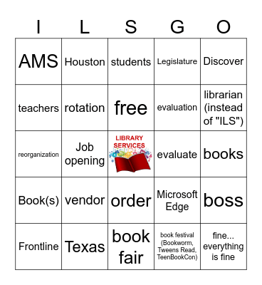 Aldine Library Services CBPL Bingo! Bingo Card