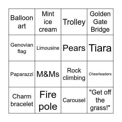 Bingo Card