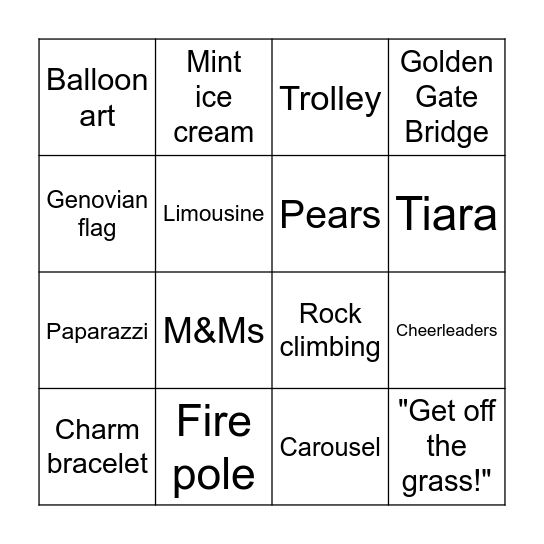 Bingo Card