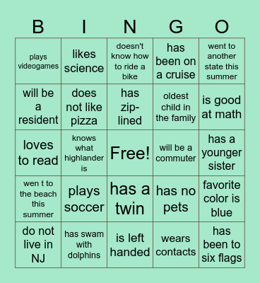 bingooooo Bingo Card