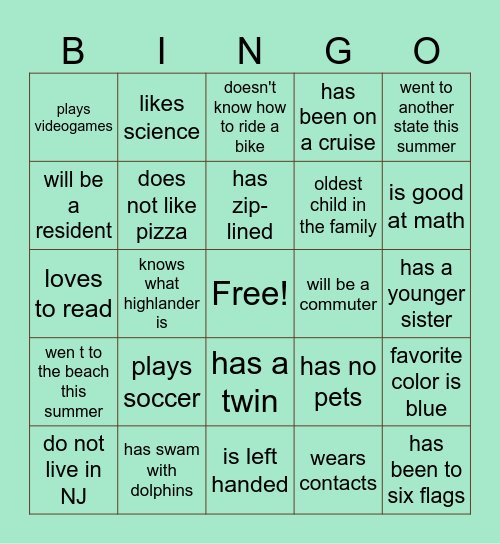 bingooooo Bingo Card