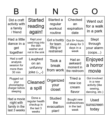 Bingo Time ! Bingo Card