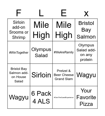 # = FREE SPACE Bingo Card