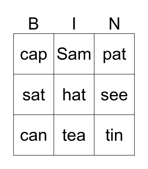 Bingo Card