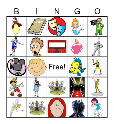 Silent Film Camp Bingo Card