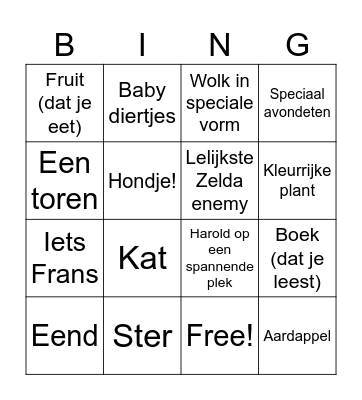 Foto bingo Card