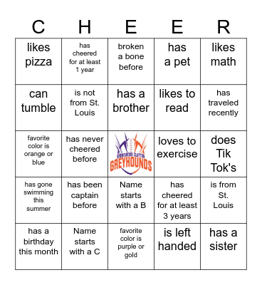 Find Someone Who... Bingo Card