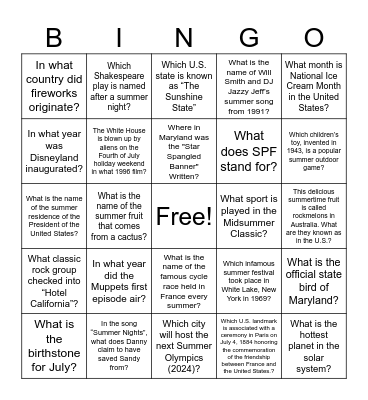 DRL Connect 2023 Bingo Card