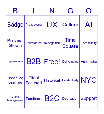 Happy National Interns Day! Bingo Card